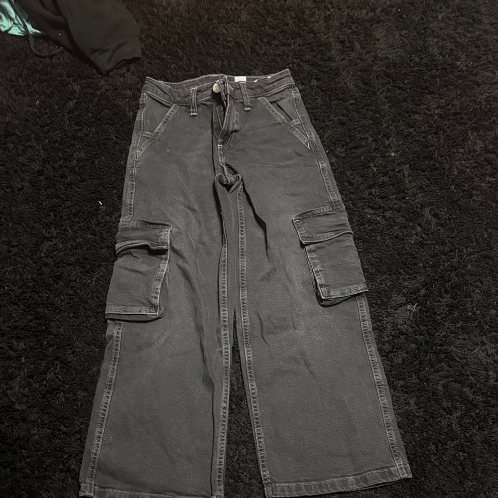 H&M Kids Gray Cargo Jeans